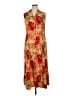 Scarlett 100% Polyester Tropical Orange Casual Dress Size 14 - photo 1