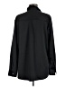 Gap 100% Polyester Solid Black Long Sleeve Blouse Size M - photo 2