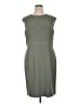 Kasper Solid Gray Casual Dress Size 16 - photo 1