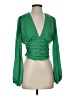 Timing 100% Polyester Green 3/4 Sleeve Blouse Size S - photo 1
