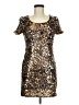 Forever 21 100% Polyester Metallic Gold Cocktail Dress Size M - photo 1