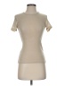 Zara 100% Polyester Tan Short Sleeve Turtleneck Size S - photo 1