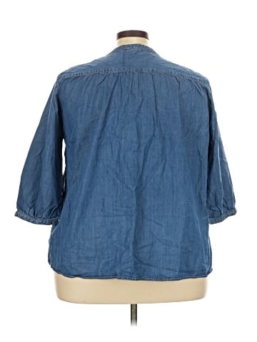 Pleione 3/4 Sleeve Button-Down Shirt (view 2)