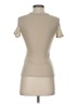 Zara 100% Polyester Tan Short Sleeve Turtleneck Size S - photo 2