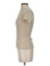 Zara 100% Polyester Tan Short Sleeve Turtleneck Size S - photo 5