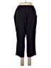 Lands' End 100% Baumwolle Solid Black Blue Casual Pants Size M - photo 2