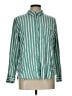 Universal Thread Stripes Green Long Sleeve Button-Down Shirt Size L - photo 1