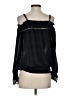 BCX 100% Polyester Black Long Sleeve Blouse Size S - photo 2
