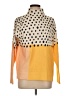 Unbranded 100% Polyester Polka Dots Yellow Turtleneck Sweater Size M - photo 1