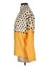 Unbranded 100% Polyester Polka Dots Yellow Turtleneck Sweater Size M - photo 5