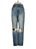 GRLFRND 100% Cotton Color Block Blue Jeans Size 24 waist - photo 1