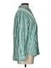 Universal Thread Stripes Green Long Sleeve Button-Down Shirt Size L - photo 4