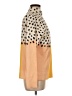 Unbranded 100% Polyester Polka Dots Yellow Turtleneck Sweater Size M - photo 4
