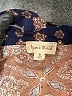 Hem & Thread 100% Rayon Paisley Orange Jumpsuit Size M - photo 4