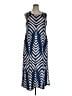 Wiholl Chevron-herringbone Blue Casual Dress Size XL - photo 1