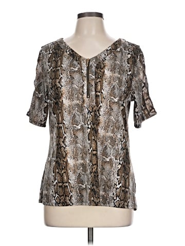 Always Indigo Short Sleeve Blouse (view 1)