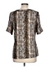 Always Indigo Silver Short Sleeve Blouse Size L - photo 2