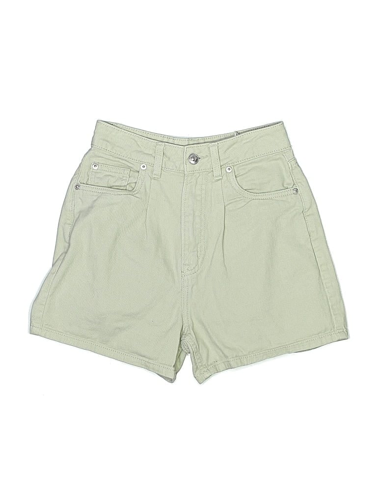 Pre-owned Divided By H&m Khaki Shorts In Green