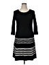 AB Studio Stripes Black Casual Dress Size XL - photo 1
