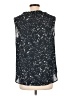 Ann Taylor 100% Polyester Stars Black Sleeveless Blouse Size 12 - photo 2