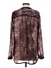 DKNY Jeans 100% Polyester Burgundy Long Sleeve Blouse Size S - photo 2