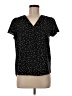 Hilary Radley 100% Polyester Stars Black Short Sleeve Blouse Size S - photo 1