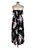 Torrid 100% Rayon Floral Black Cocktail Dress Size 1X Plus (1) - photo 2