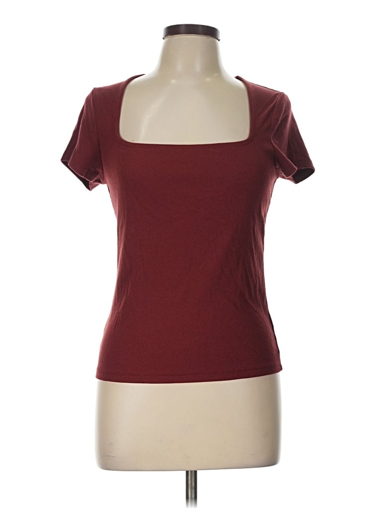 Pre-owned Old Navy Short Sleeve T-shirt In Burgundy