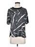 DKNY Silver Short Sleeve Top Size S - photo 1