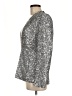 Zara 100% Polyester Metallic Silver Blazer Size M - photo 5