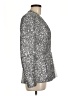 Zara 100% Polyester Metallic Silver Blazer Size M - photo 4