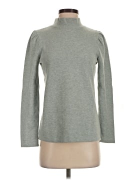 Madewell (Re)sourced Plush Mockneck Puff-Sleeve Top (view 1)