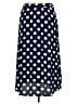Talbots 100% Viscose Polka Dots Blue Casual Skirt Size 14 - photo 2