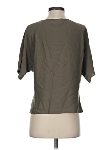 Theory Short Sleeve Silk Top (view 2)