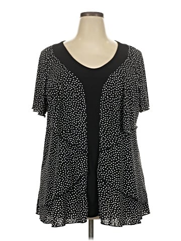 Cj Banks Short Sleeve Blouse (view 1)