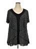 Cj Banks Black Short Sleeve Blouse Size 2X - photo 1