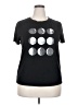 Shein Metallic Silver Short Sleeve T-Shirt Size XXL - photo 1