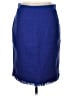J.Crew 100% Cotton Solid Blue Formal Skirt Size 10 - photo 1