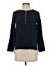 Ann Taylor 100% Polyester Blue Long Sleeve Top Size XXS (petite) - photo 1
