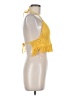 Shein 100% Polyester Yellow Sleeveless Blouse One size - photo 4