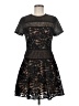BCBGMAXAZRIA Black Cocktail Dress Size 6 - photo 1