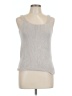 White + Warren 100% Cotton Silver Sweater Vest Size L - photo 1