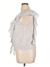 Ella Moss Stripes Multi Color Silver Sleeveless Blouse Size XL - photo 5