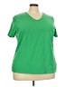 Basic Editions Green Short Sleeve T-Shirt Size 3X - photo 1