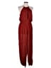 Elevenses 100% Rayon Solid Red Jumpsuit Size L - photo 1
