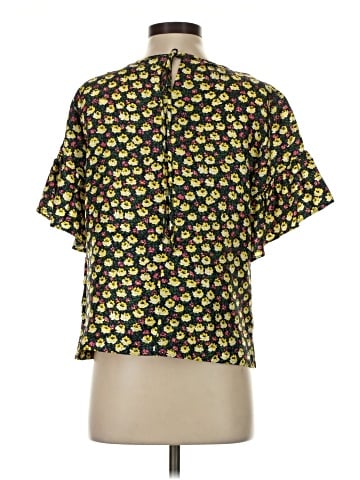 J.Crew Collection Short Sleeve Silk Top (view 2)