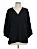 Diane von Furstenberg Black Blouse Size 12 - photo 1