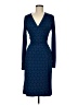Ann Taylor Polka Dots Blue Cocktail Dress Size 6 - photo 1