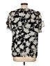 Vince Camuto 100% Polyester Gray Short Sleeve Blouse Size L - photo 2
