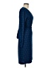 Ann Taylor Polka Dots Blue Cocktail Dress Size 6 - photo 4